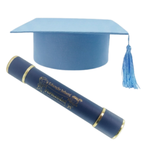 Kit Capelo Azul Claro e Canudo Educação Infantil Formandos - Imagem 8