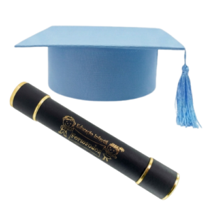 Kit Capelo Azul Claro e Canudo Educação Infantil Formandos - Imagem 10