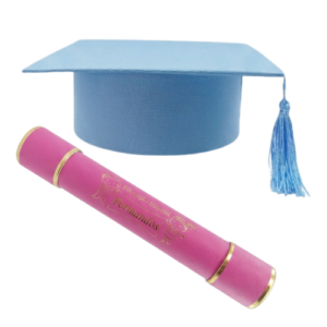 Kit Capelo Azul Claro e Canudo Educação Infantil Formandos - Imagem 4