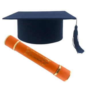 Kit Capelo Azul Escuro e Canudo Educação Infantil Formandos - Imagem 12