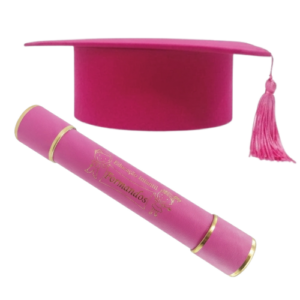 Kit Capelo Rosa e Canudo Educação Infantil Formandos - Imagem 3