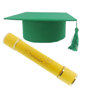 Kit Capelo Verde e Canudo Educação Infantil Formandos - Imagem 9