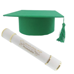Kit Capelo Verde e Canudo Educação Infantil Formandos - Imagem 5