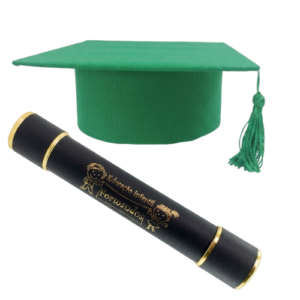 Kit Capelo Verde e Canudo Educação Infantil Formandos - Imagem 10